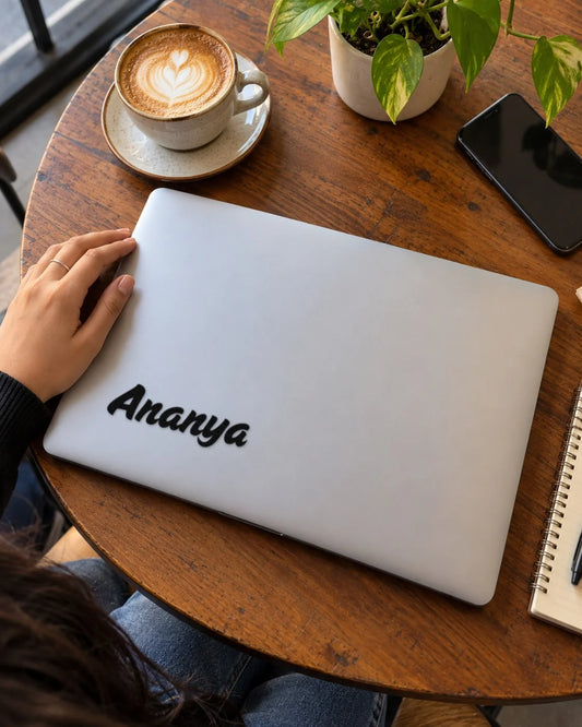 Your name on your laptop, hard surface name patch