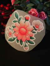Peachy Bloom | Iron on patch | Pinterest Flowers