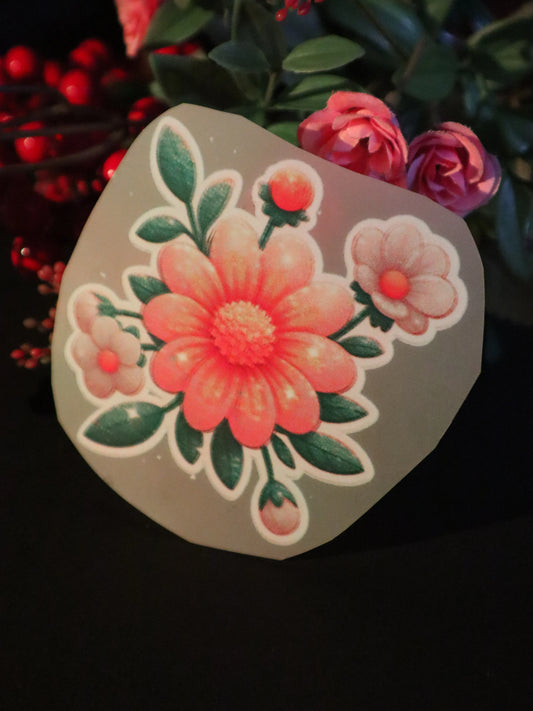 Peachy Bloom | Iron on patch | Pinterest Flowers