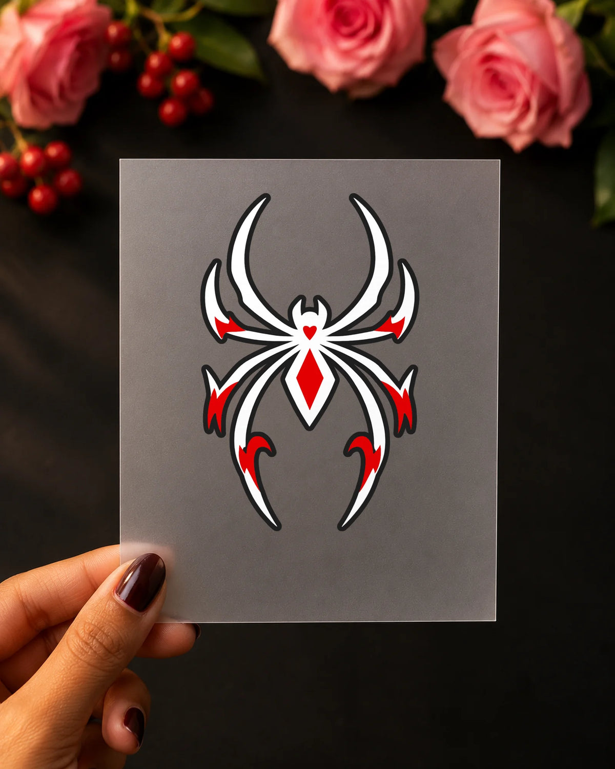 Cyber Venom iron-on patch on clothes