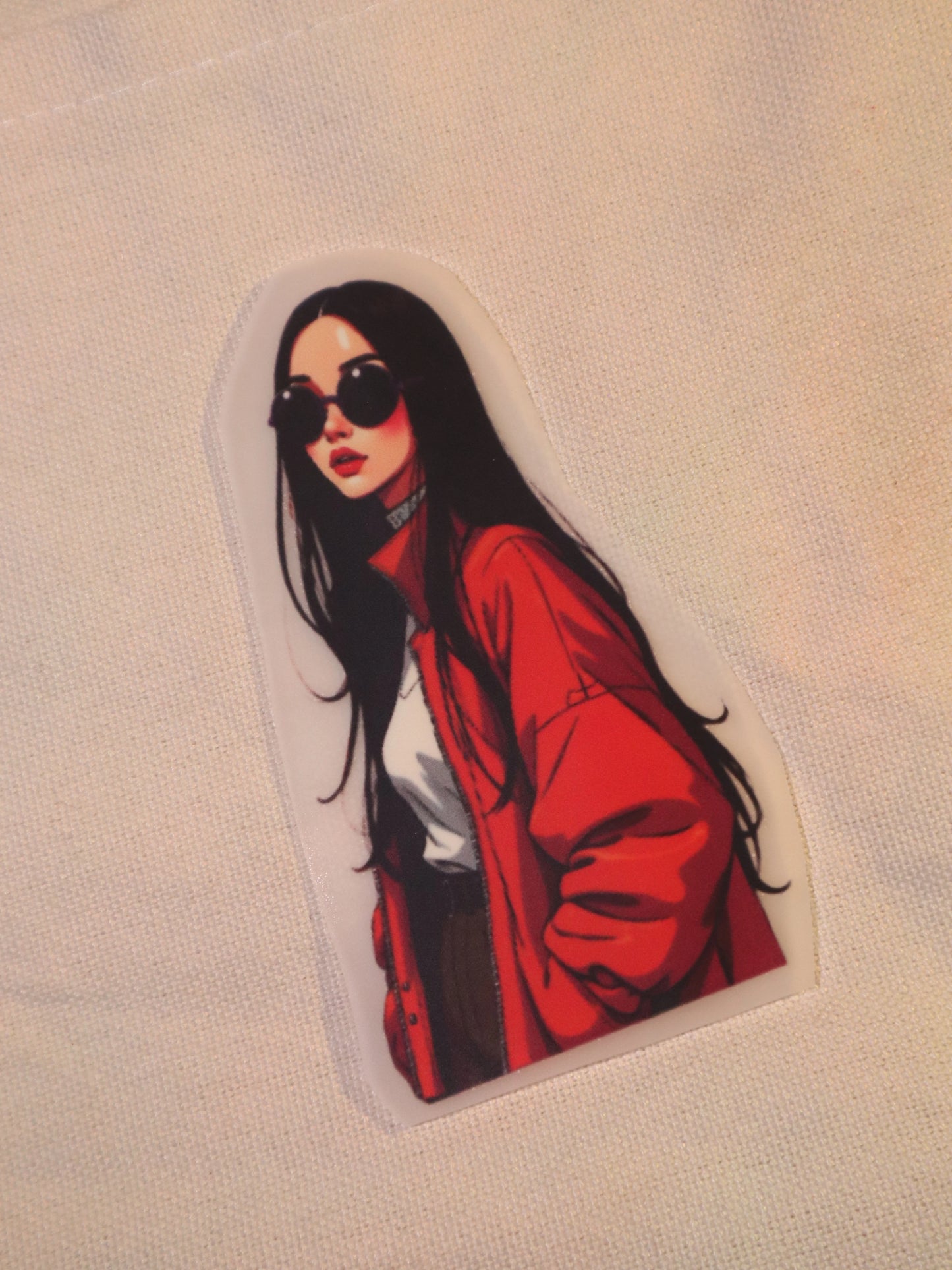 Red Coat Drip | Iron-on Patch | Girlie Pop