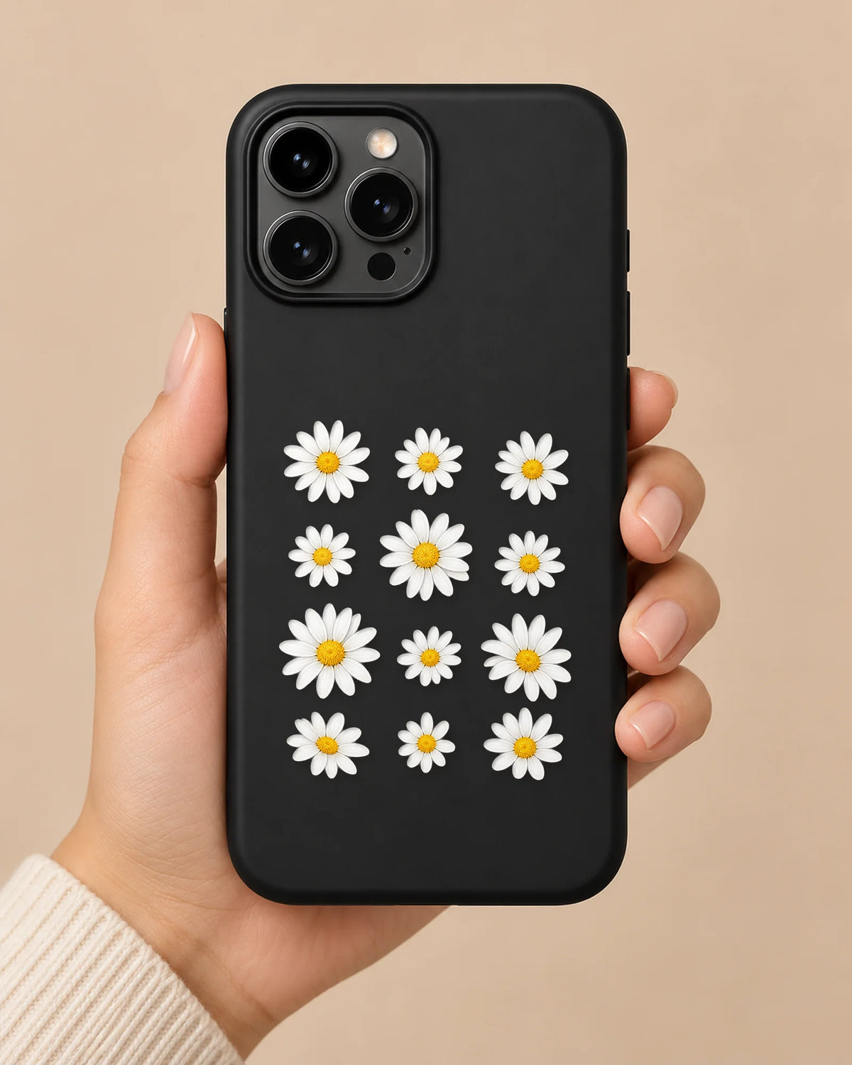 Daisy Nights phone makeover pack on a phone case