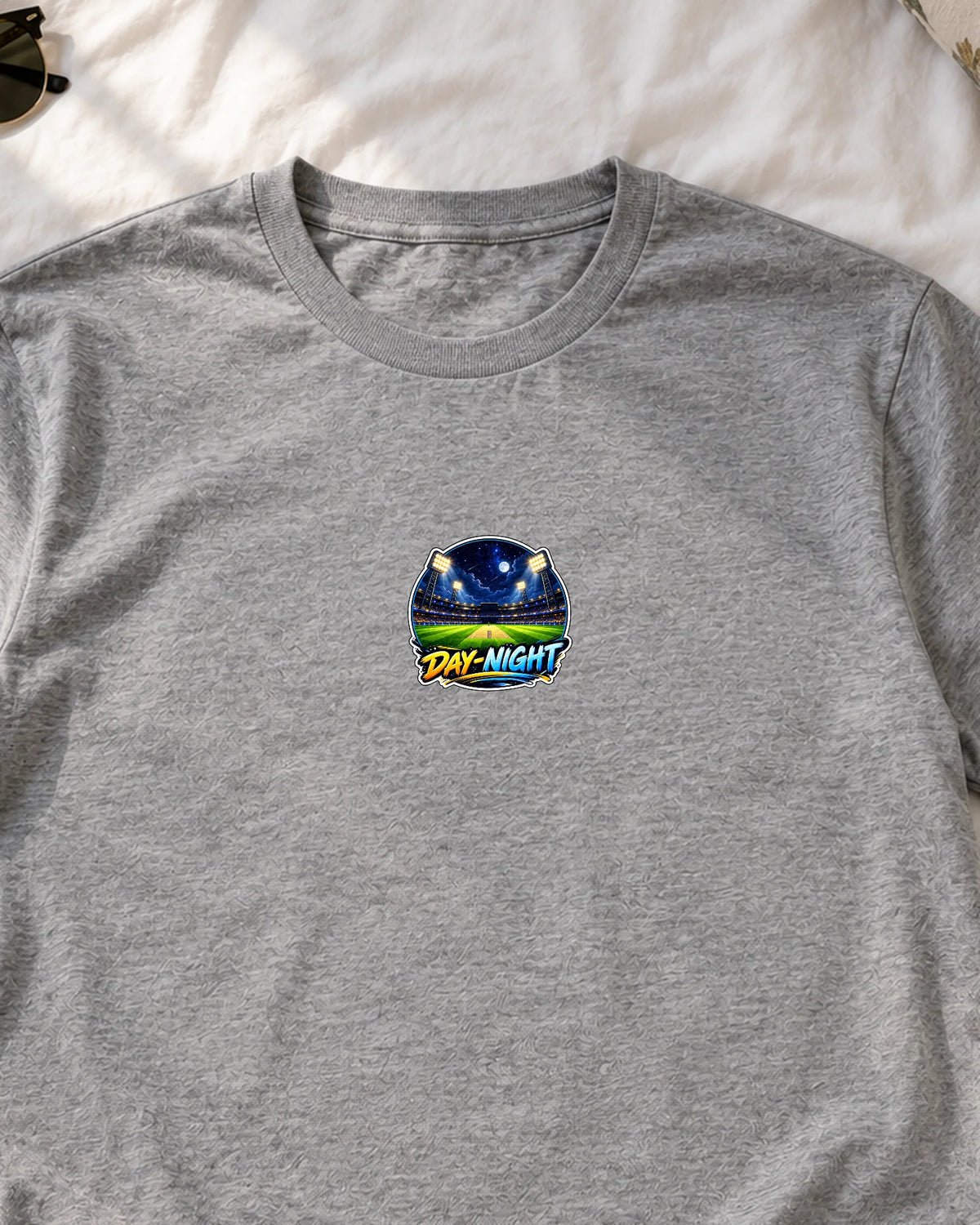 Day-Night iron-on patch on clothes