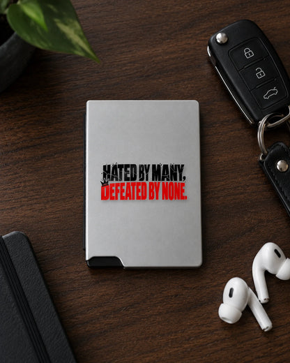 Defeated By None hard surface patch mockup