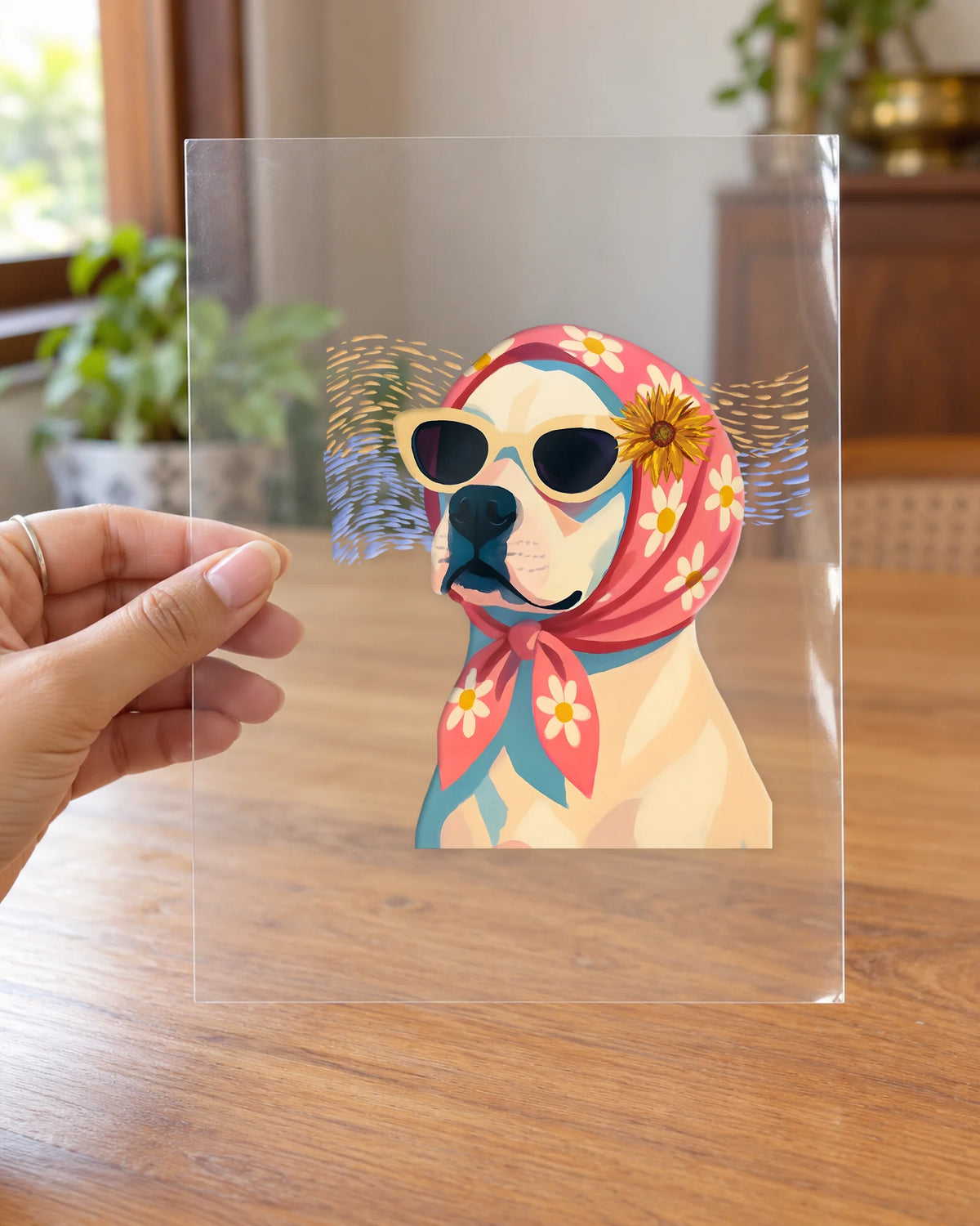Desert Diva hard surface patch on clear film