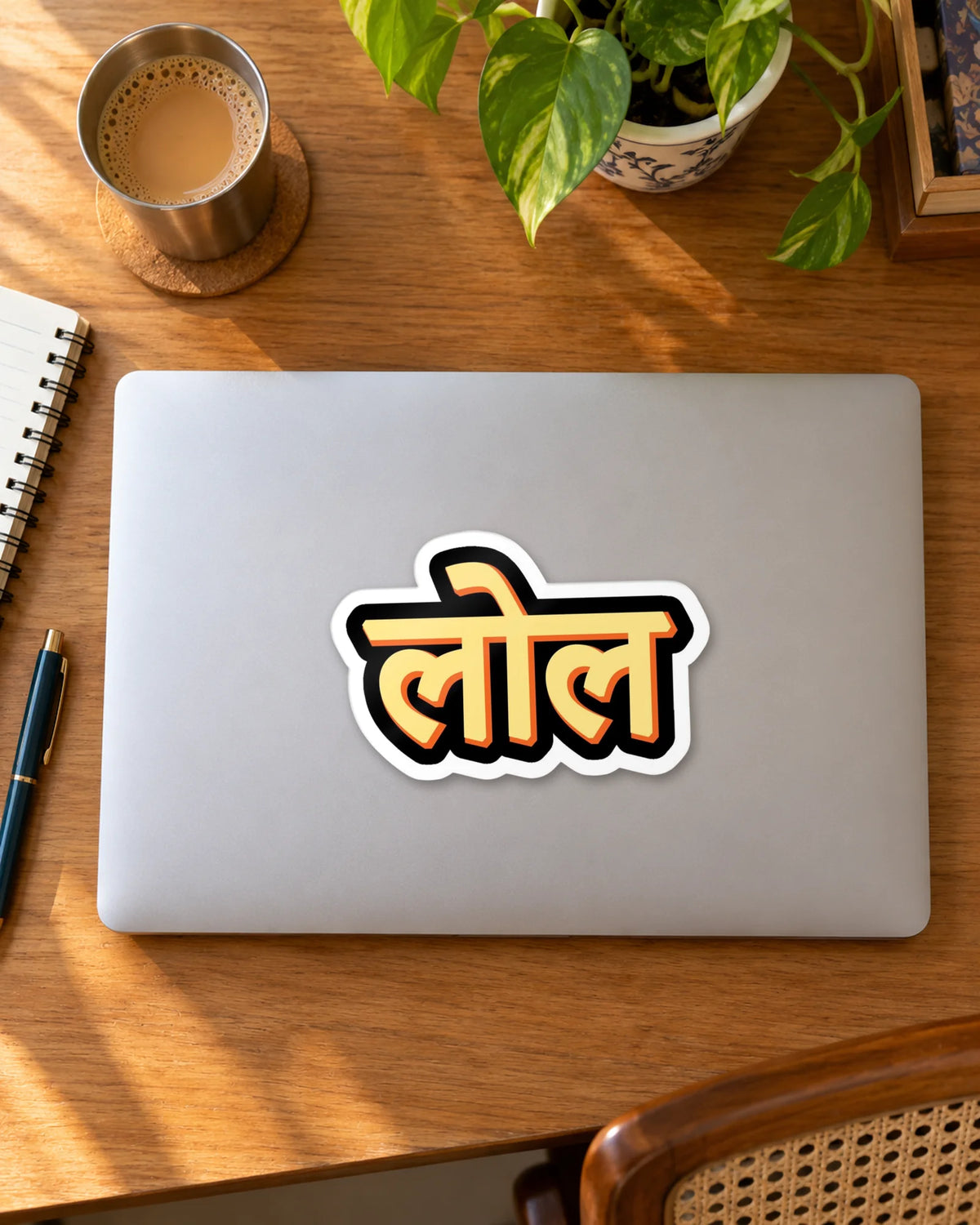 लल sticker mockup