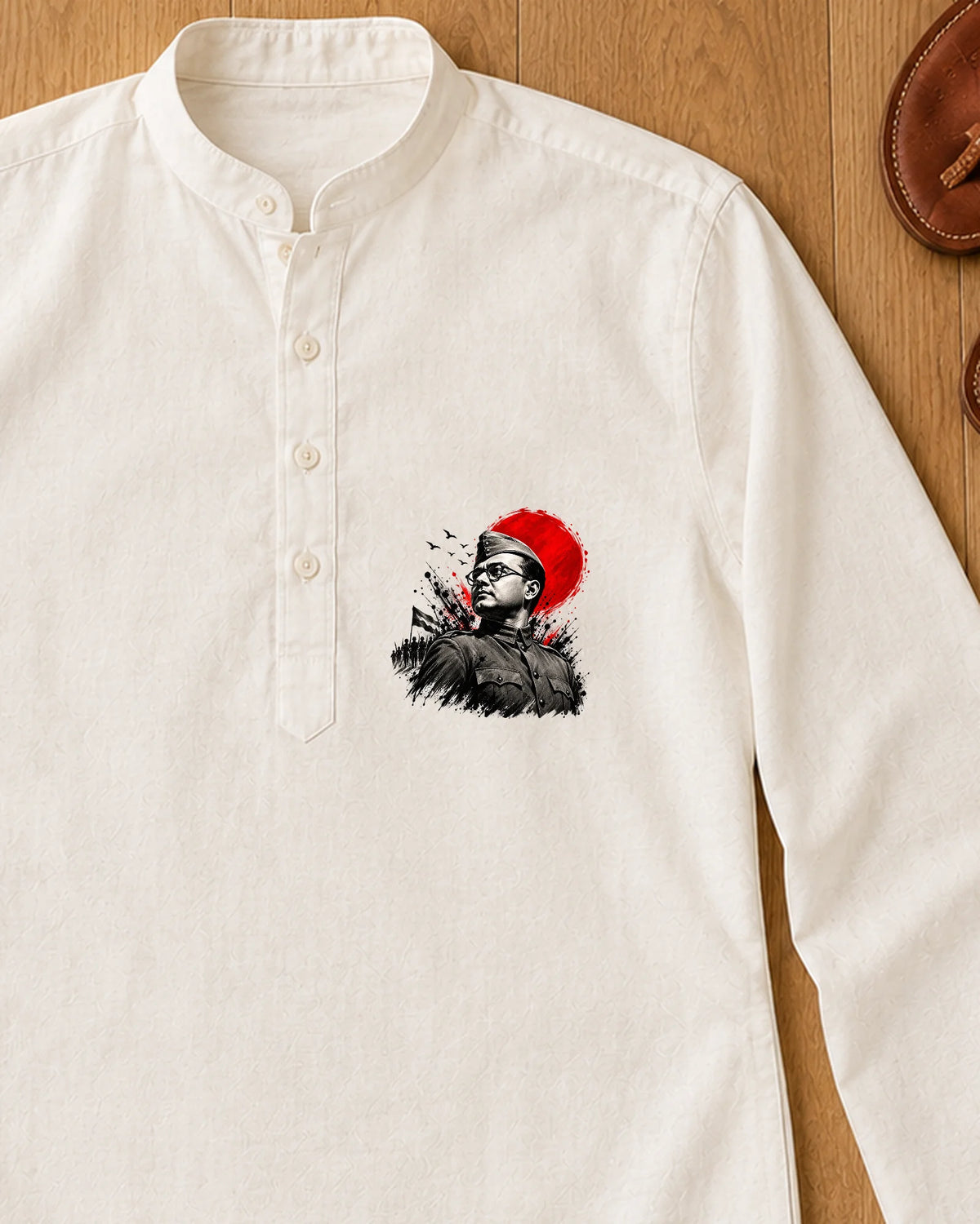 Dilli Chalo iron-on patch on clothes
