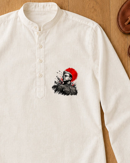 Dilli Chalo iron-on patch on clothes