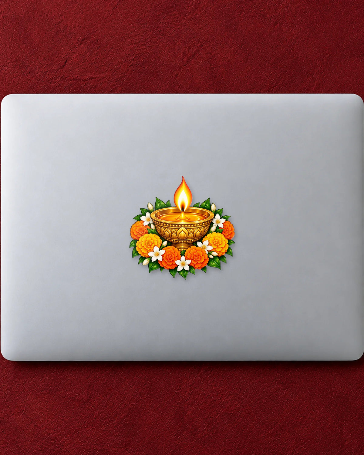 Diwali Diya hard surface patch mockup