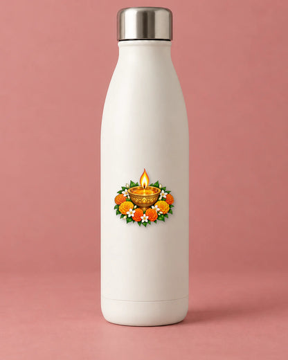 Diwali Diya hard surface patch mockup
