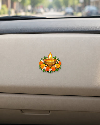 Diwali Diya hard surface patch mockup