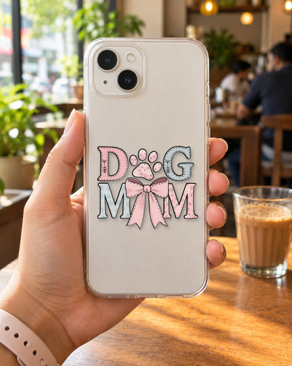 Dog Mom sticker mockup