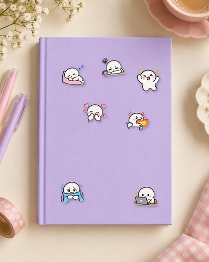 Doodle Mood mini patches on a journal