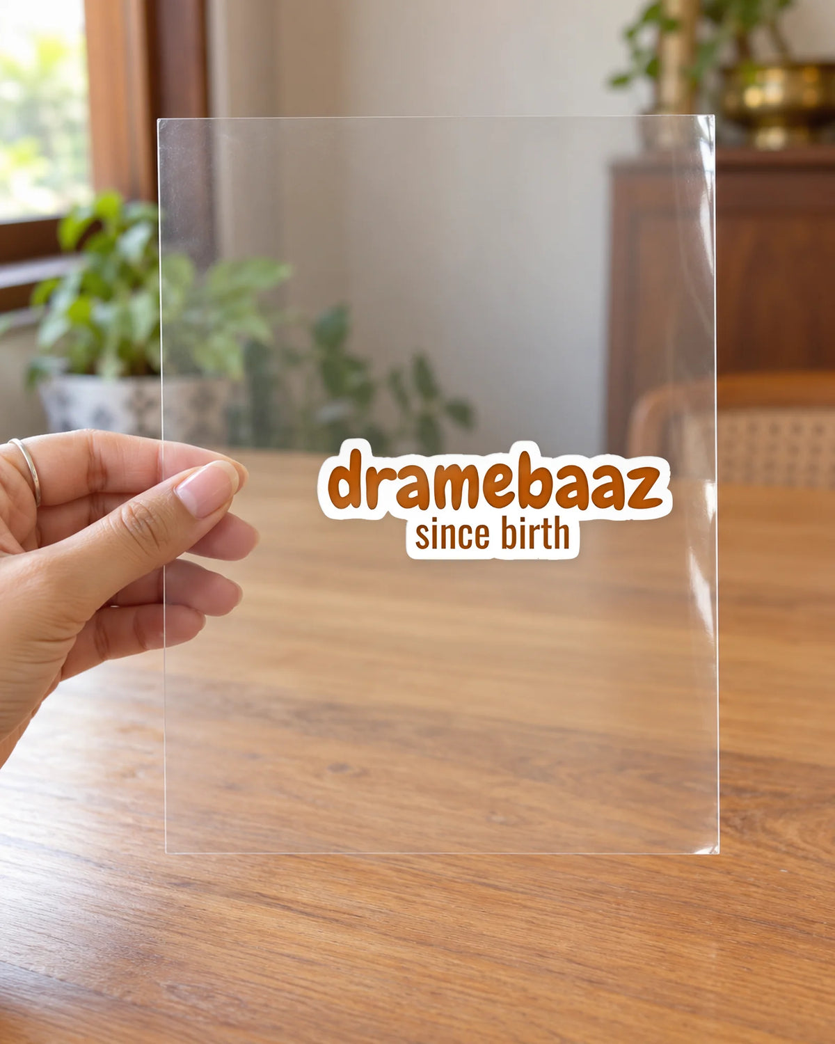 Dramebaaz hard surface patch on clear film