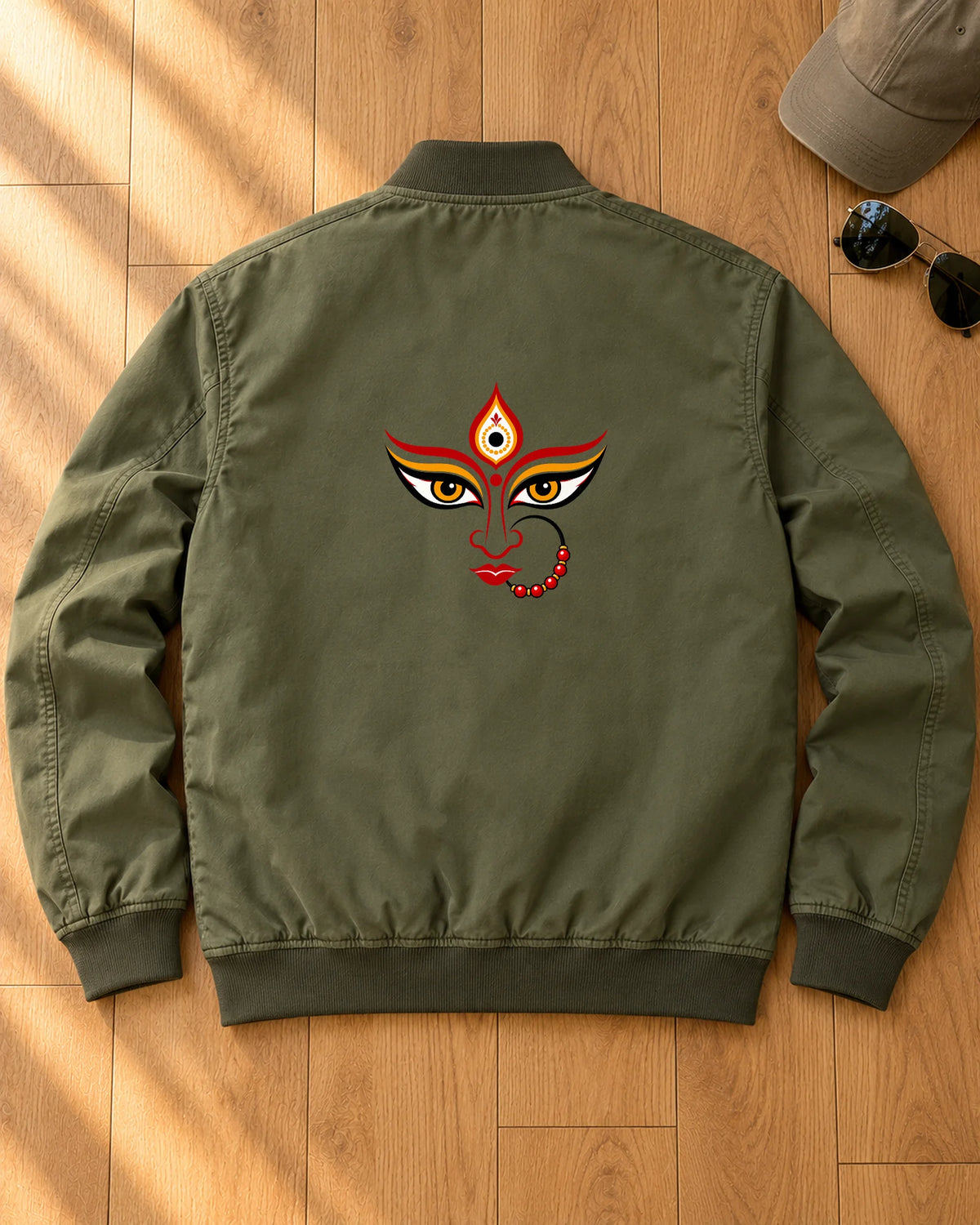 Maa Ke Nayan iron-on patch on clothes