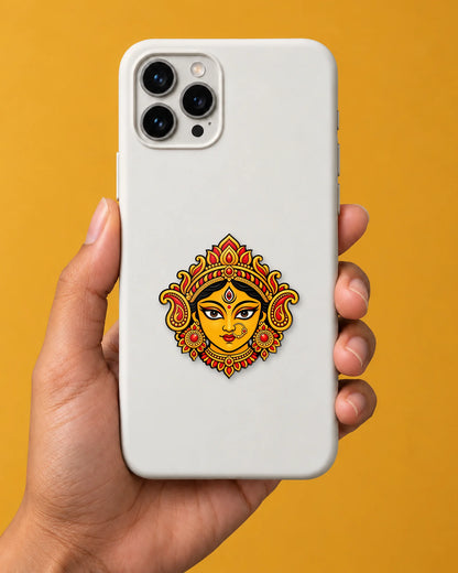 Maa Durga hard surface patch mockup