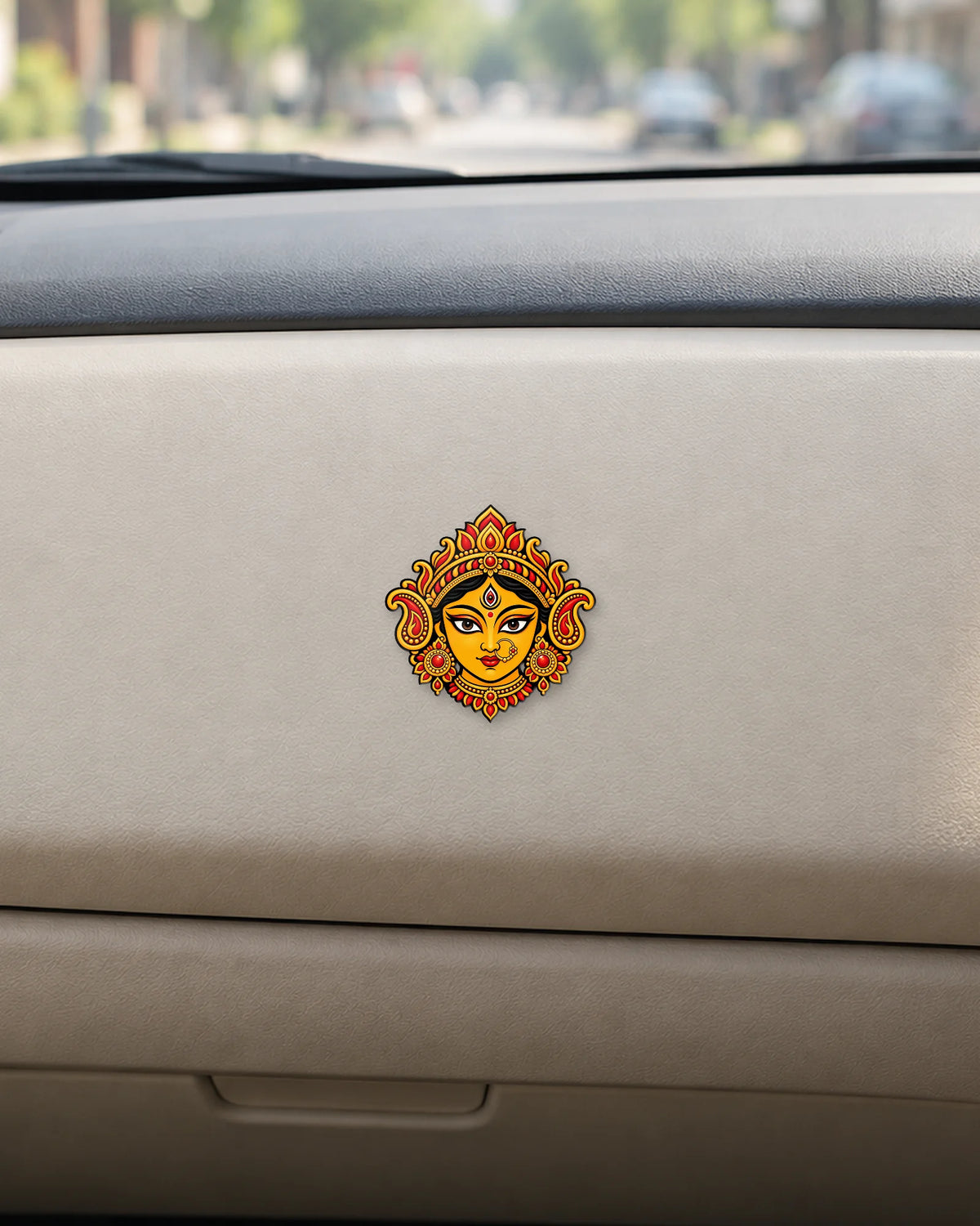 Maa Durga hard surface patch mockup