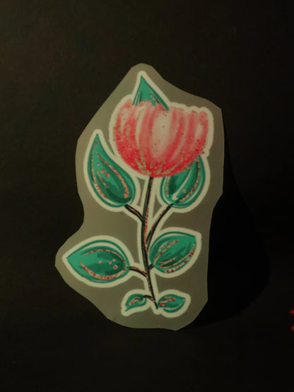 Blushing Tulip | Iron on patch | Pinterest Flowers