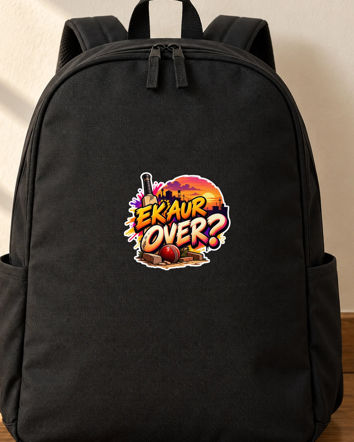 Ek Aur Over iron-on patch on clothes