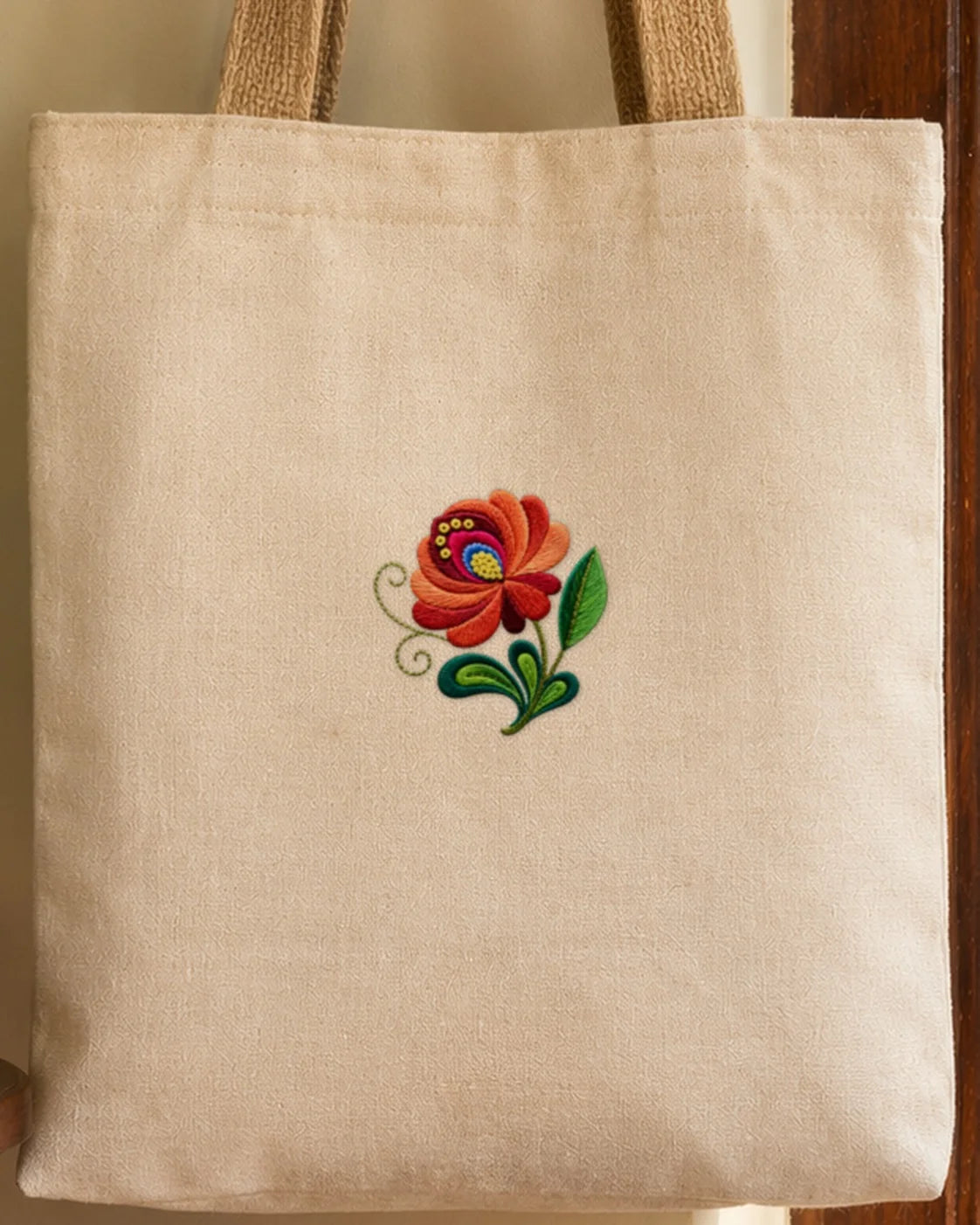 Ember Bloom embroidery-look iron-on patch | Thread Theory