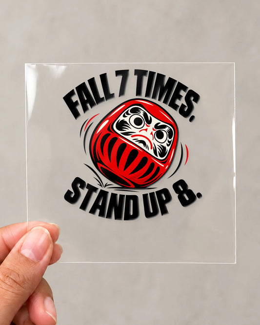 Fall 7 Rise 8 hard surface patch on clear film