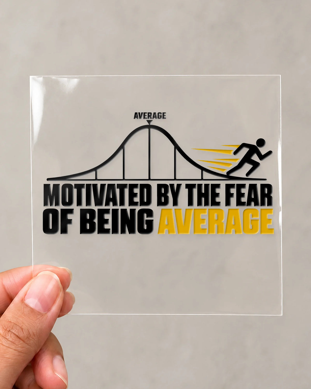 Fear Of Average hard surface patch on clear film