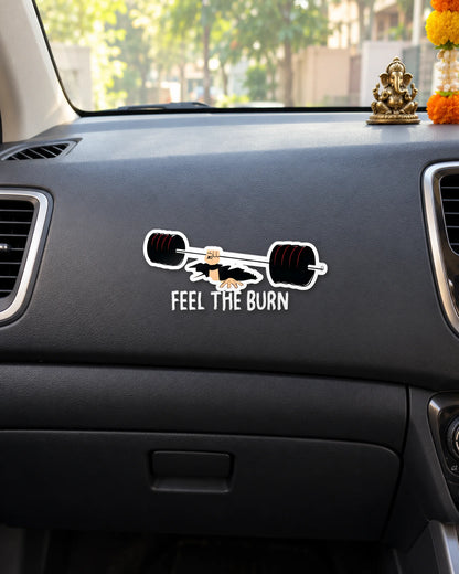 Feel The Burn hard surface patch mockup