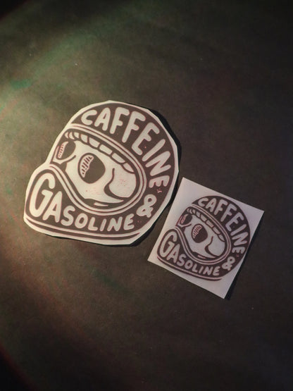 Caffeine & Gasoline | Iron-on Patch | Rider's Creed