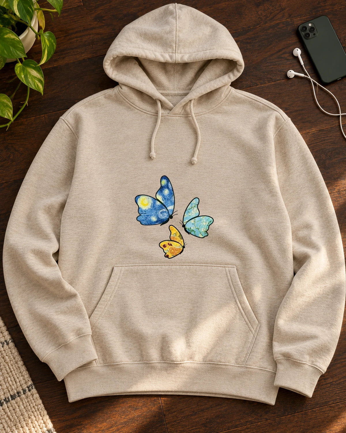 Flight of Fancy & Fact iron-on patch on clothes