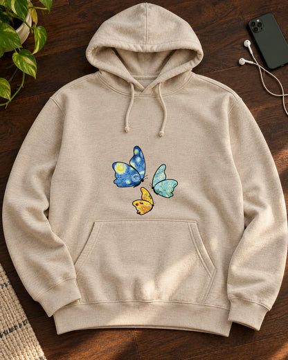 Flight of Fancy & Fact iron-on patch on clothes