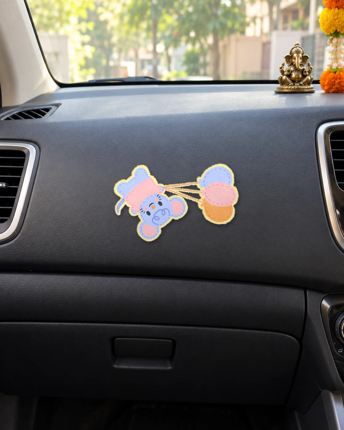 Floating Through Life hard surface patch mockup