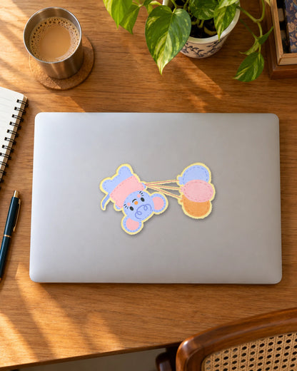 Floating Through Life hard surface patch mockup
