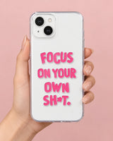 Focus Mode phone makeover pack on a phone case
