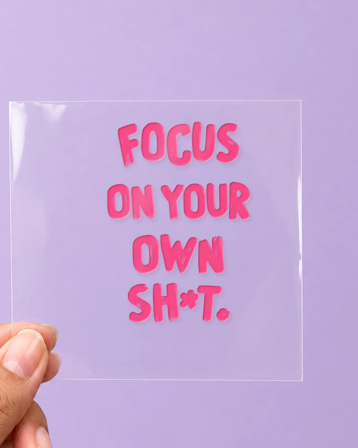 Focus Mode: all pieces on clear film