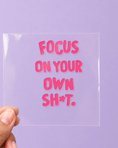 Focus Mode: all pieces on clear film
