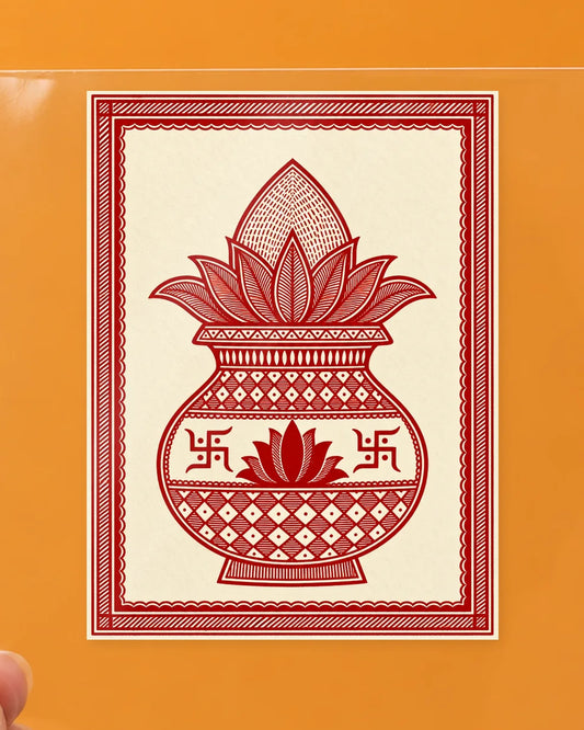 Folk Kalash hard surface patch on clear film