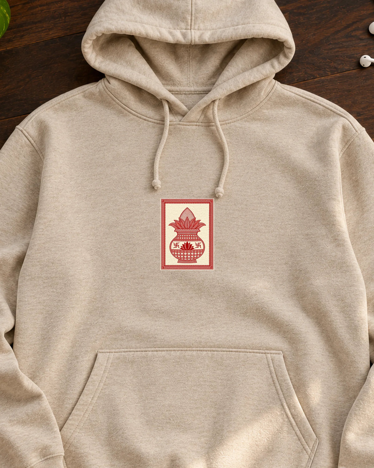 Folk Kalash iron-on patch on clothes