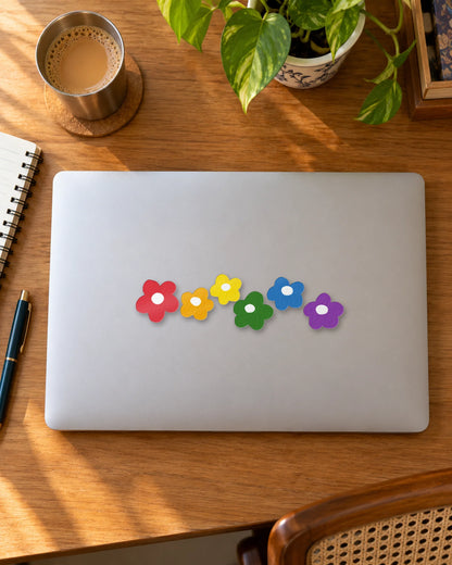 Full Bloom sticker mockup