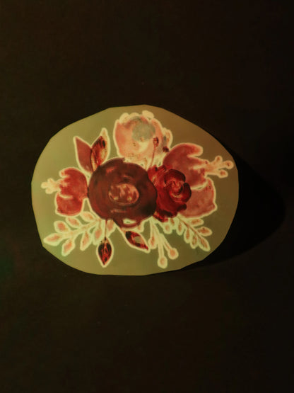Burgundy Bloom Drama | Iron on patch | Pinterest Flowers