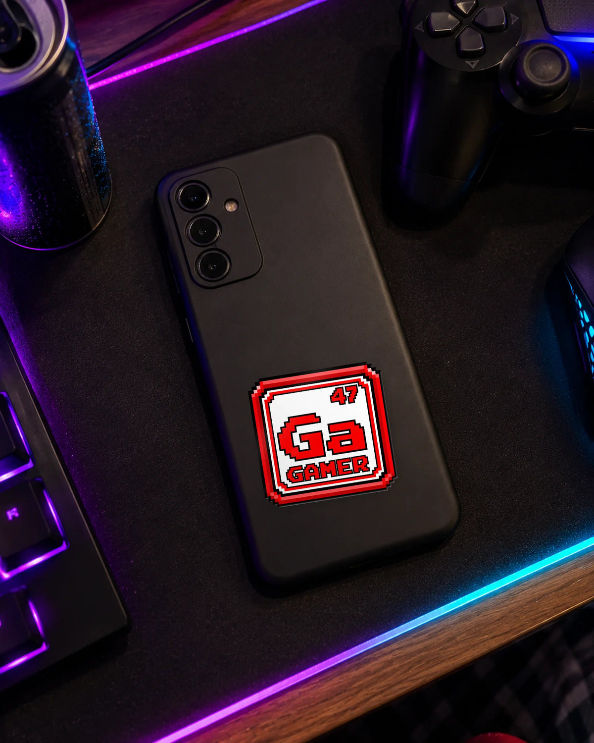Ga Gamer gamer patch on a phone case