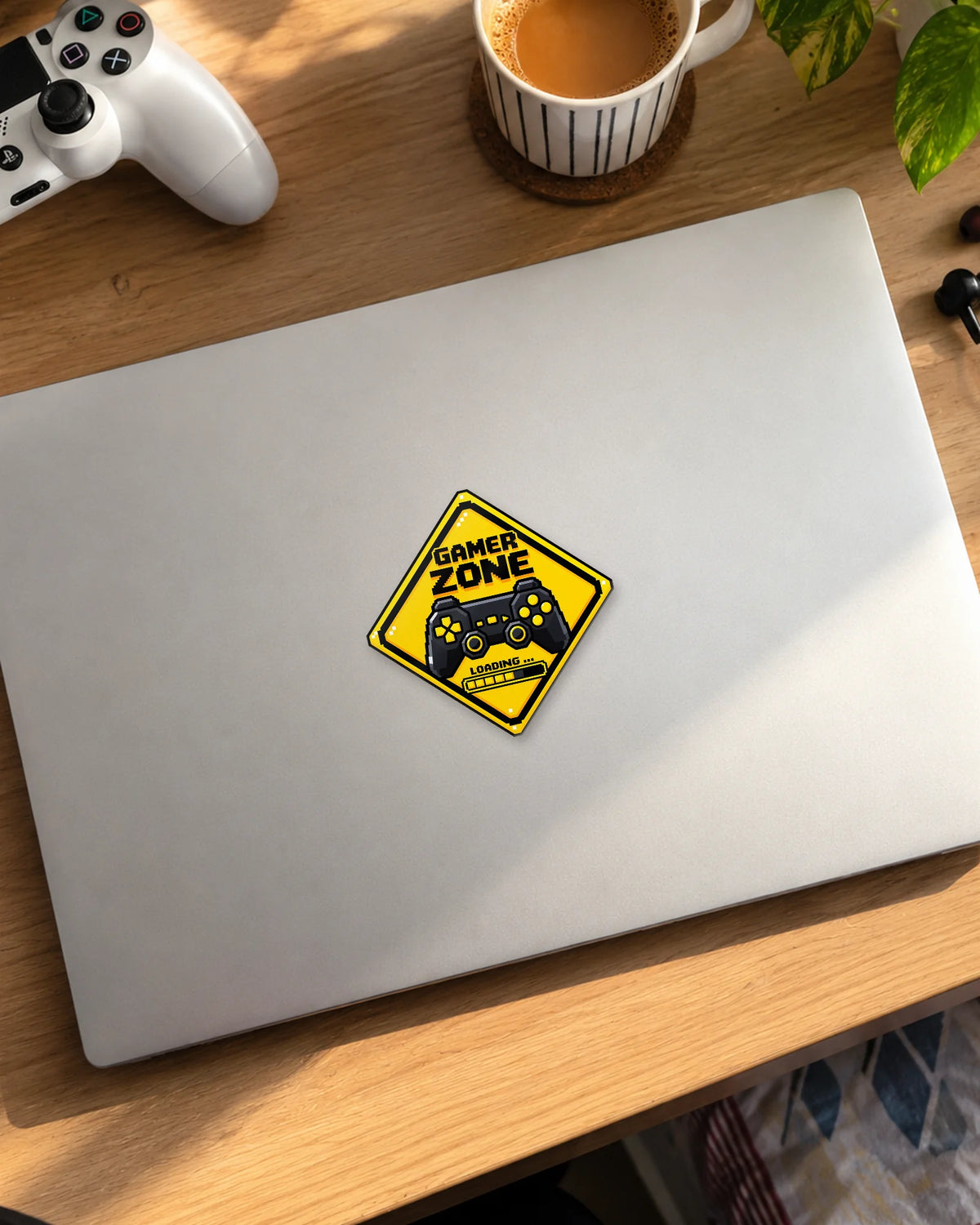 Gamer Zone gamer patch on a laptop