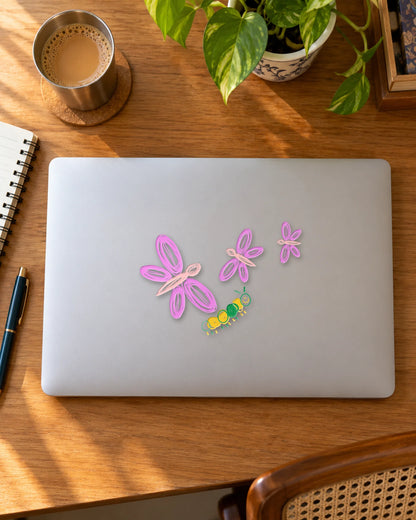 Garden Gossamer sticker mockup