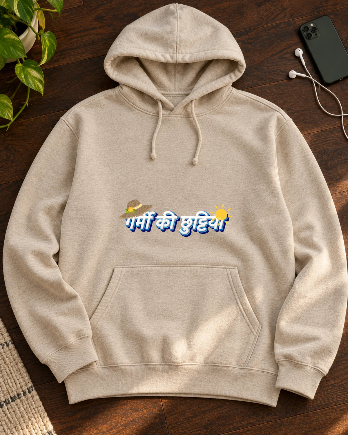 Garmi Ki Chutti iron-on patch on clothes