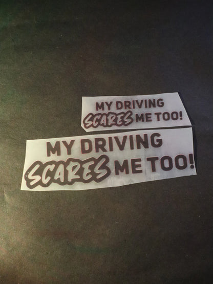 My Driving Scares Me Too! | Iron-on Patch | Rider's Creed