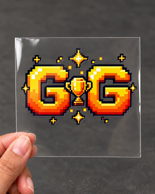 GG gamer patch on clear film