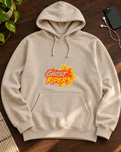Ghost Rider iron-on patch on clothes
