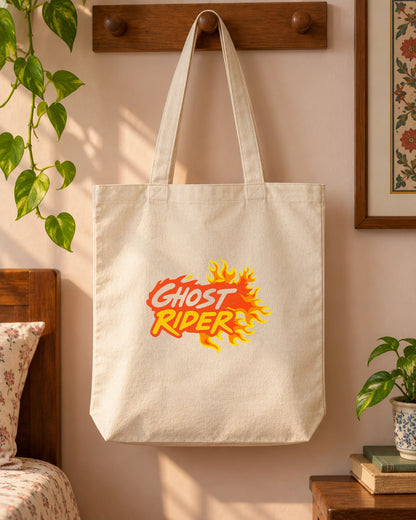Ghost Rider iron-on patch on clothes
