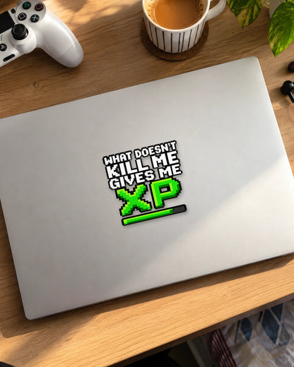 Gives Me XP gamer patch on a laptop