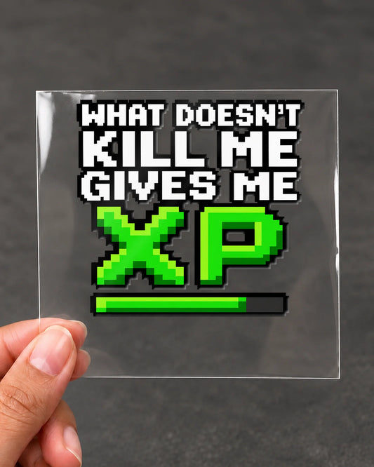 Gives Me XP gamer patch on clear film