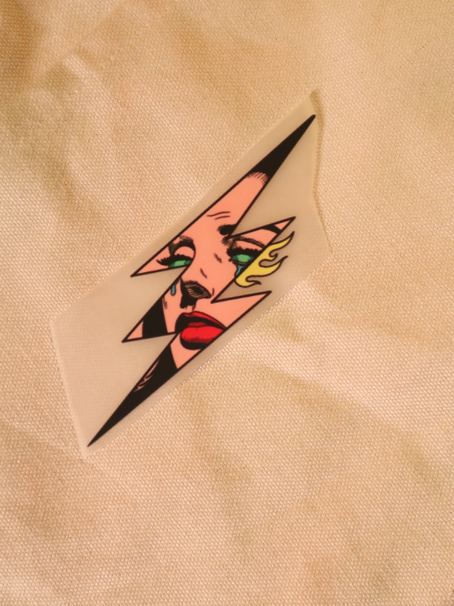 Lightning Gaze | Iron-on Patch | Girlie Pop